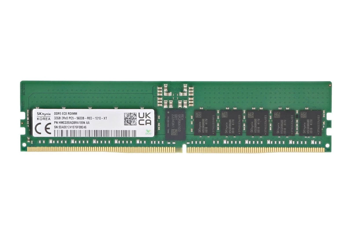 NEW SK Hynix 32GB 2Rx8 PC5-5600B DDR5-44800 RDIMM Server Memory HMCG88AGBRA186N
