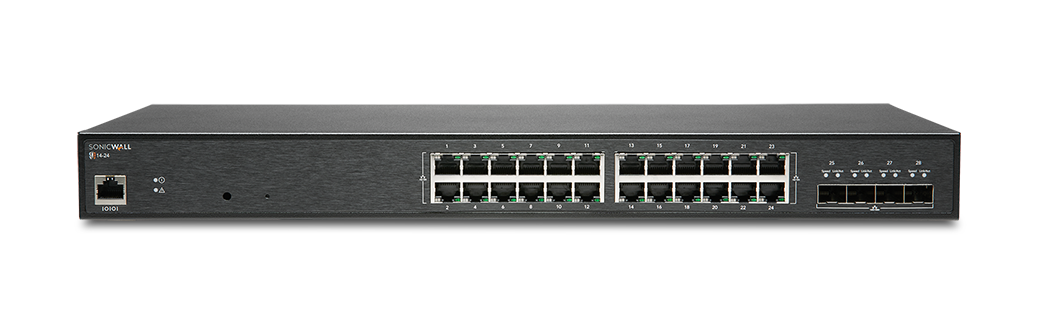 NEW SonicWall SWS14-24 24x 1GbE 4x SFP+ Switch + Wireless Ntwrk Mgnt 3Yr Support