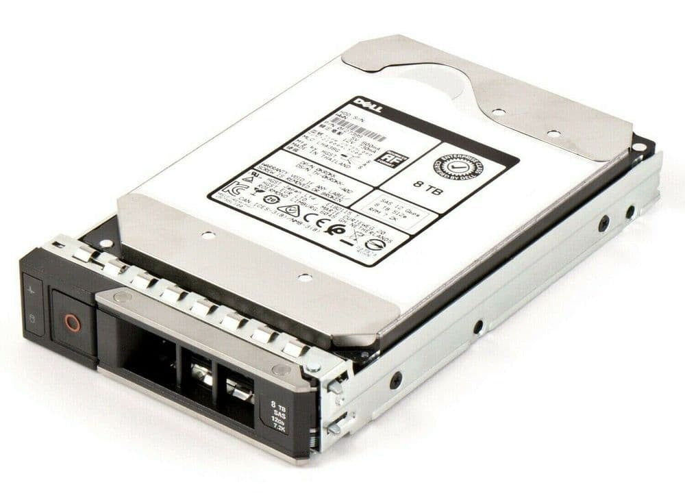 Dell Enterprise 8TB 3.5" SAS 7.2K 12G 512e Hot-Plug Hard Drive HDD KRDKK