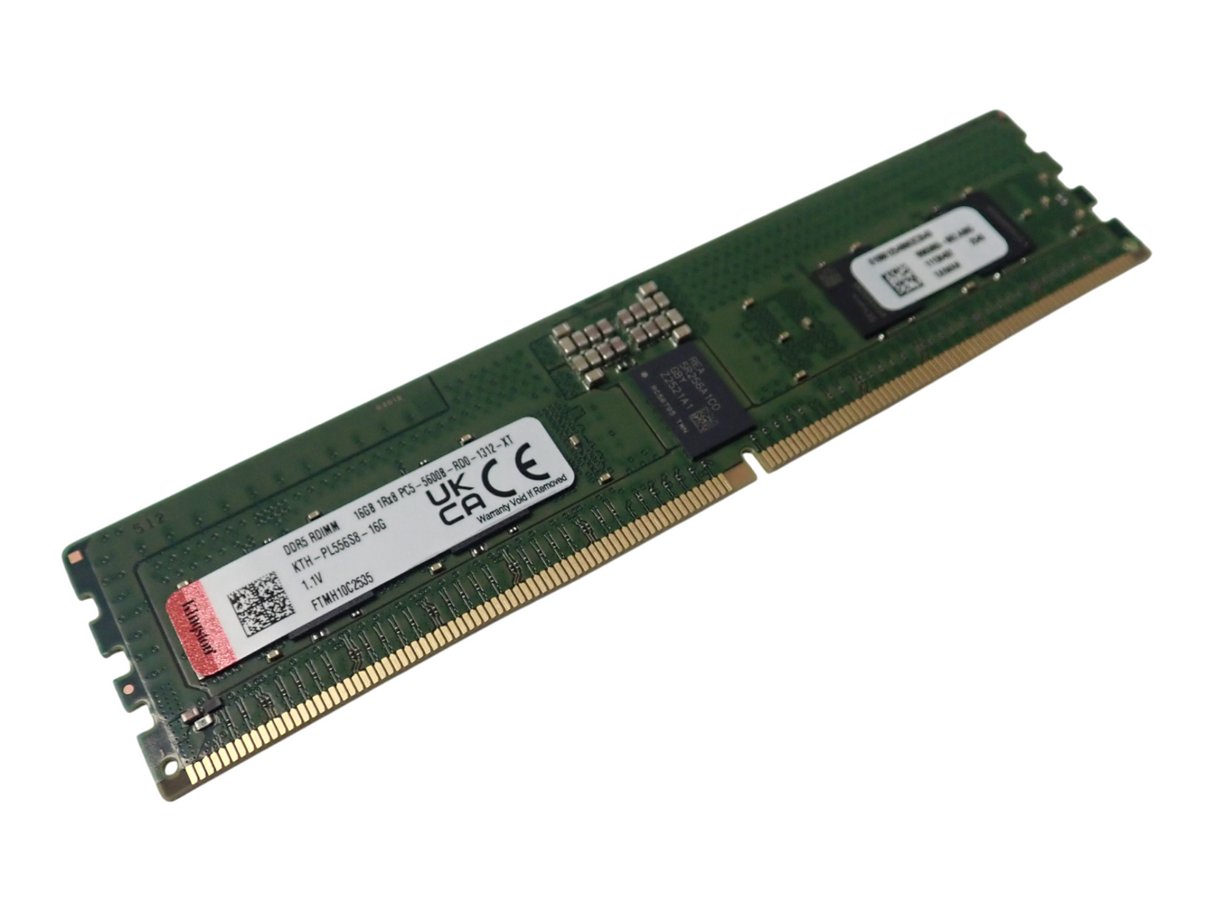 NEW Kingston 16GB 1Rx8 PC5-5600B DDR5 ECC RDIMM Server Memory KTH-PL556S8-16G