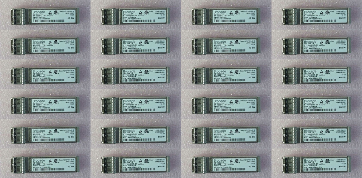 24x Brocade 8Gb 850nm 300m LC MMF SFP Transceiver 57-1000117-01 XBR-000163