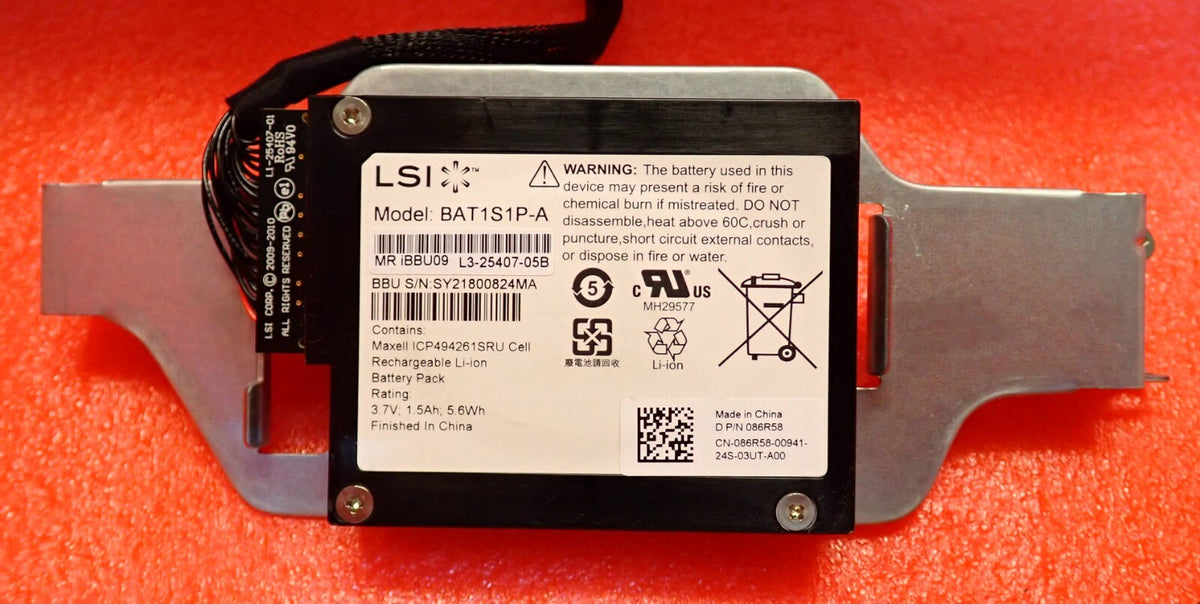 Dell MegaRAID MR SAS 9265-8i 6Gb/s RAID 1GB Controller Card BBU And Cable FVJR2