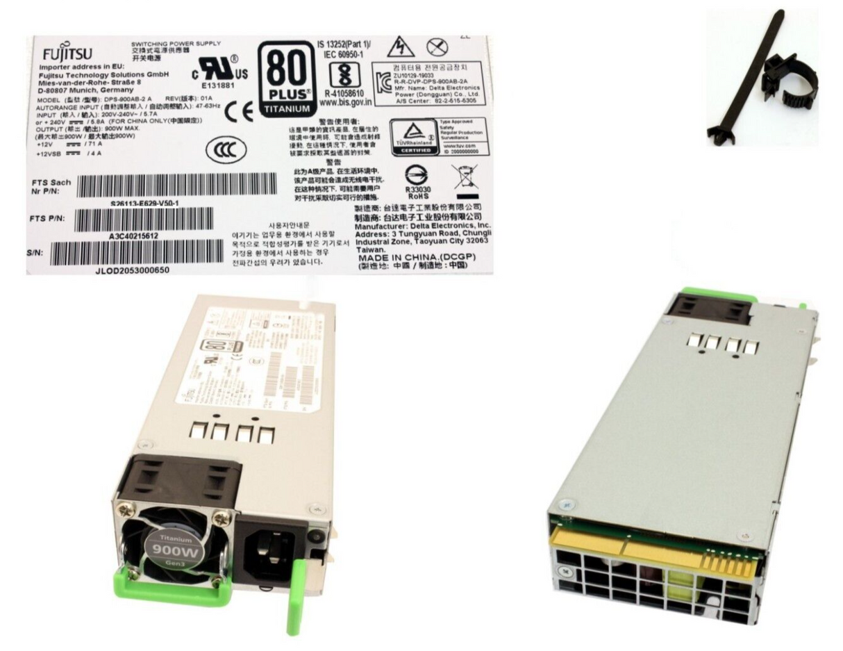 NEW Fujitsu 900W Titanium PSU Modular Hot Plug HP S26113-F629-L10 38064845
