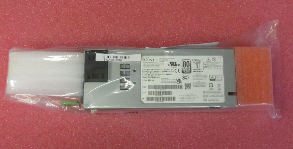 NEW Fujitsu 900W Titanium PSU Modular Hot Plug HP S26113-F629-L10 38064845