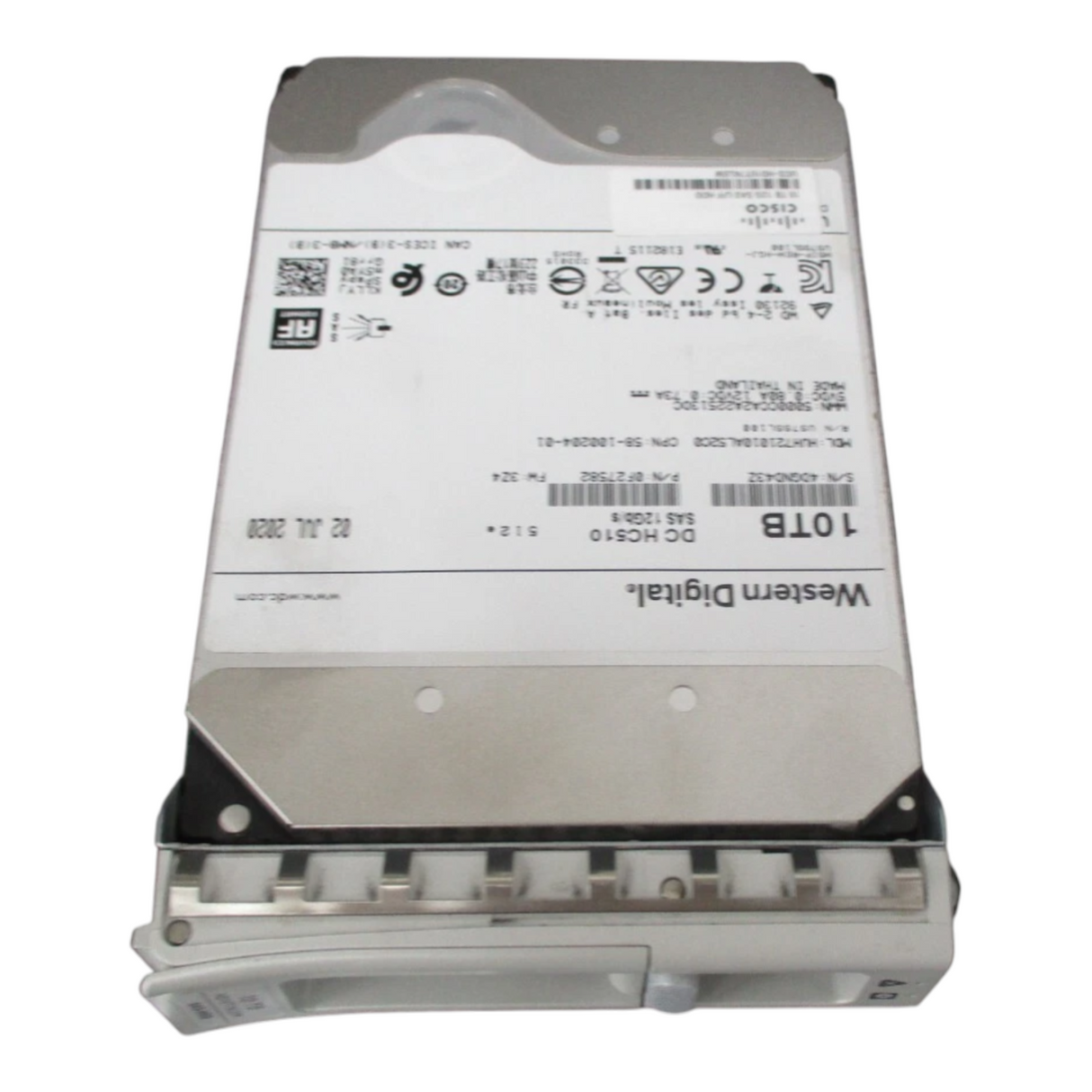 Cisco 10TB 7.2K SAS 12G 512e 3.5'' LFF Hard Drive HDD UCS-HD10T7KLEM For UCS