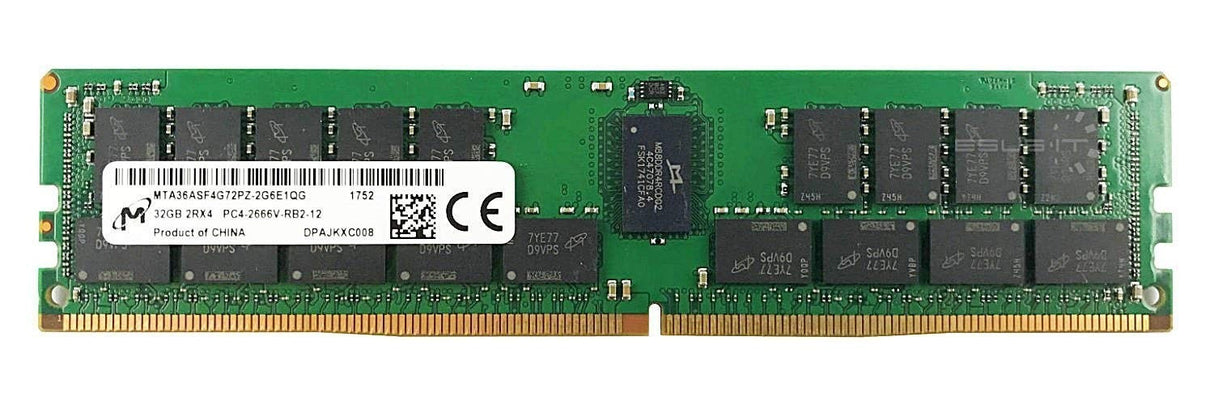 Micron 32GB 2RX4 PC4-2666V PC4-21300 ECC Memory MTA36ASF4G72PZ-2G6