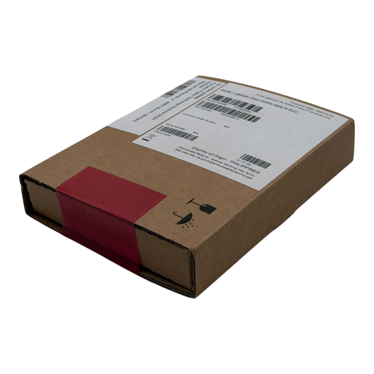 New Fujitsu 64GB 2Rx4 DDR5-4800R PC5-38400 ECC RDIMM Server Memory PY-ME64SL