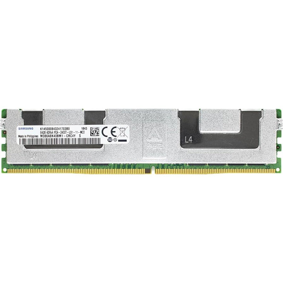 Samsung 64GB 4DRx4 PC4-2400T DDR4-19200 288Pin ECC REG LRDIMM M386A8K40BM1-CRC