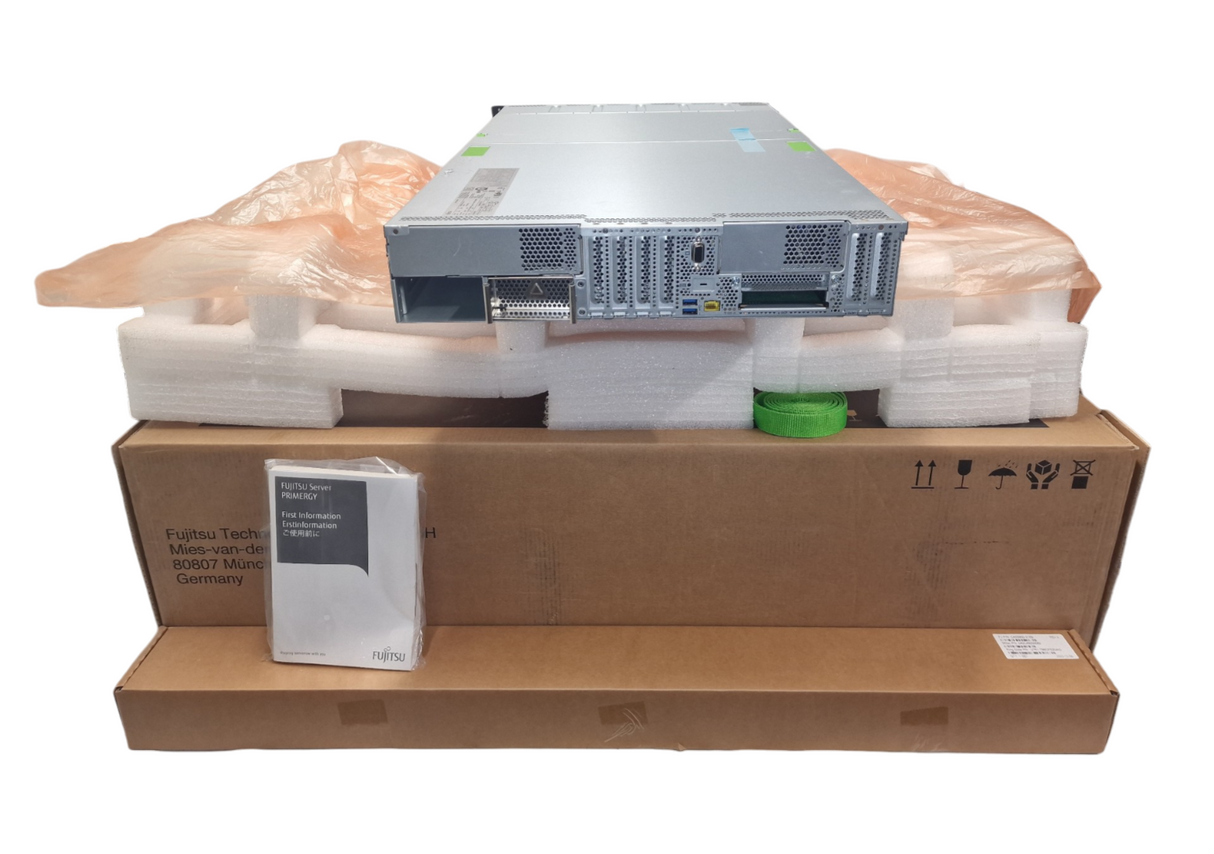 NEW Fujitsu Primergy RX2540 M6 2x Xeon Scalable CPU 32-DIMM 8-Bay CTO 2U Server