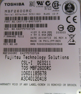 Fujitsu CA07173-B40700FS A3C40120418 Enterprise 600GB 10000RPM SAS 16MB 2.5" HDD