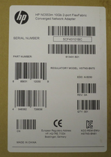 NEW HP NC553M Dual Port 10Gbs FlexFabric Mezzanine Adapter 617727-001 613431-B21