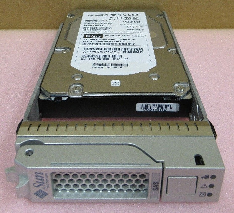Sun MicroSystems 300GB 3.5" SAS 6Gb/s 15K 16MB HDD Server Hard Drive 390-0461-02