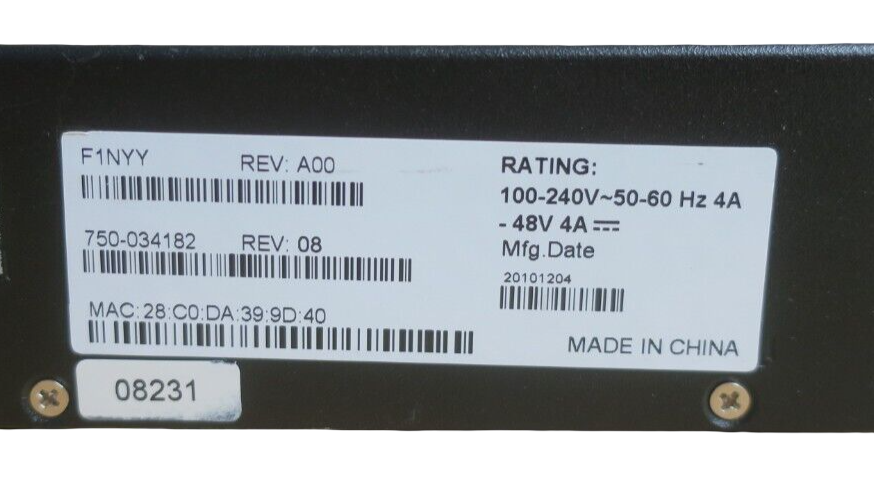 Dell PowerConnect J-EX4200-24F 24-Port 100/1000BASE-X SFP L2/3 1U Switch F1NYY