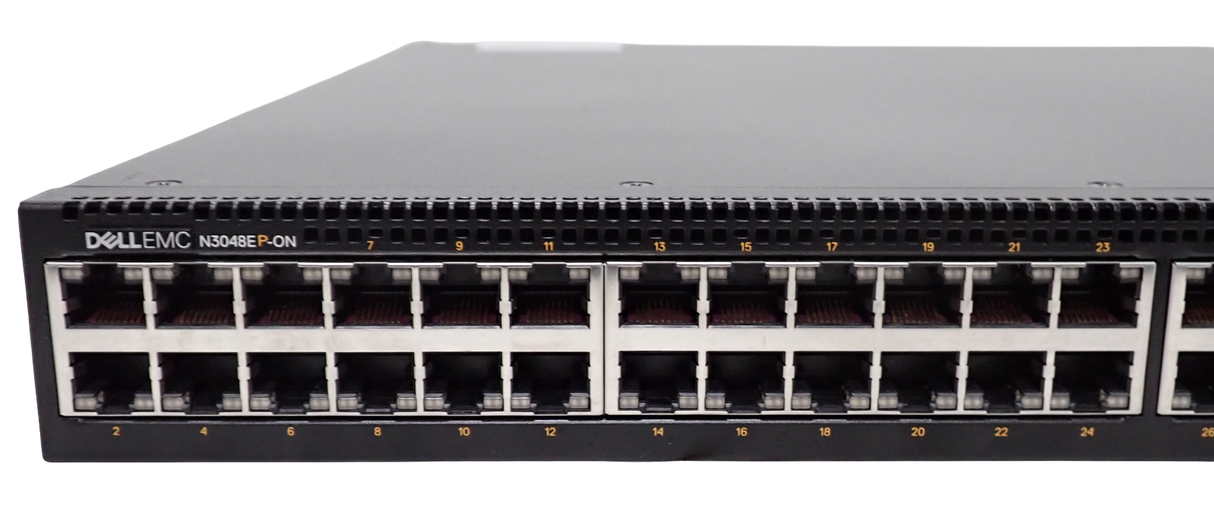 Dell PowerSwitch N3048EP-ON 48x 1GE RJ45 PoE+ 2x 10Gb SFP+ 2x Combo Port Switch