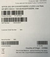 New Fujitsu SFP28 25GbE SR E25GSFP28SRX LC Optical Transceiver Module PY-SFPS56