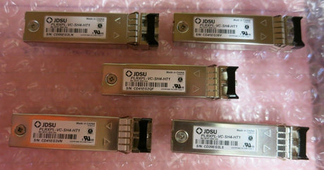 5 x JDSU PLRXPL-VC-SH4-HT1 8GB SFP+850nm 300m FC SR Multimode Transceiver Module