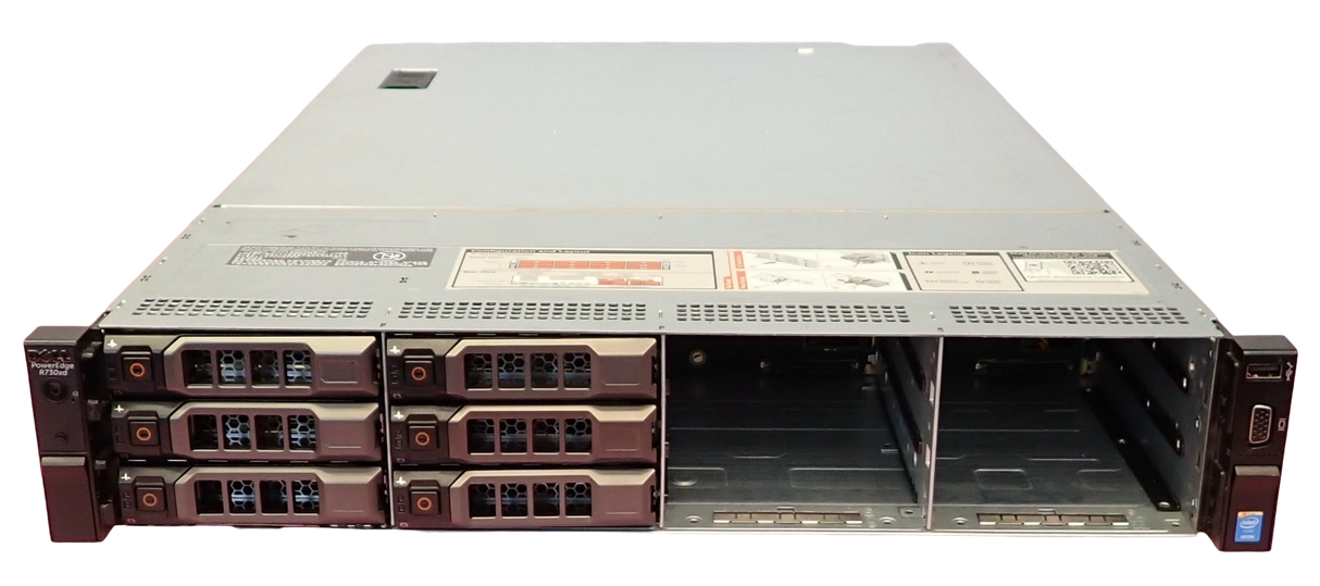 Dell PowerEdge R730xd 2x 8C E5-2630v3 128GB RAM 34TB Storage 12-Bay 2U Server
