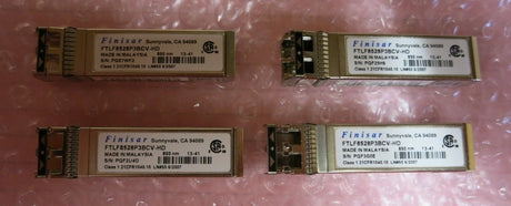 4 x Finisar FTLF8528P3BCV-HD 8G FC 850nm 150m SFP+ Optical Transceiver Module