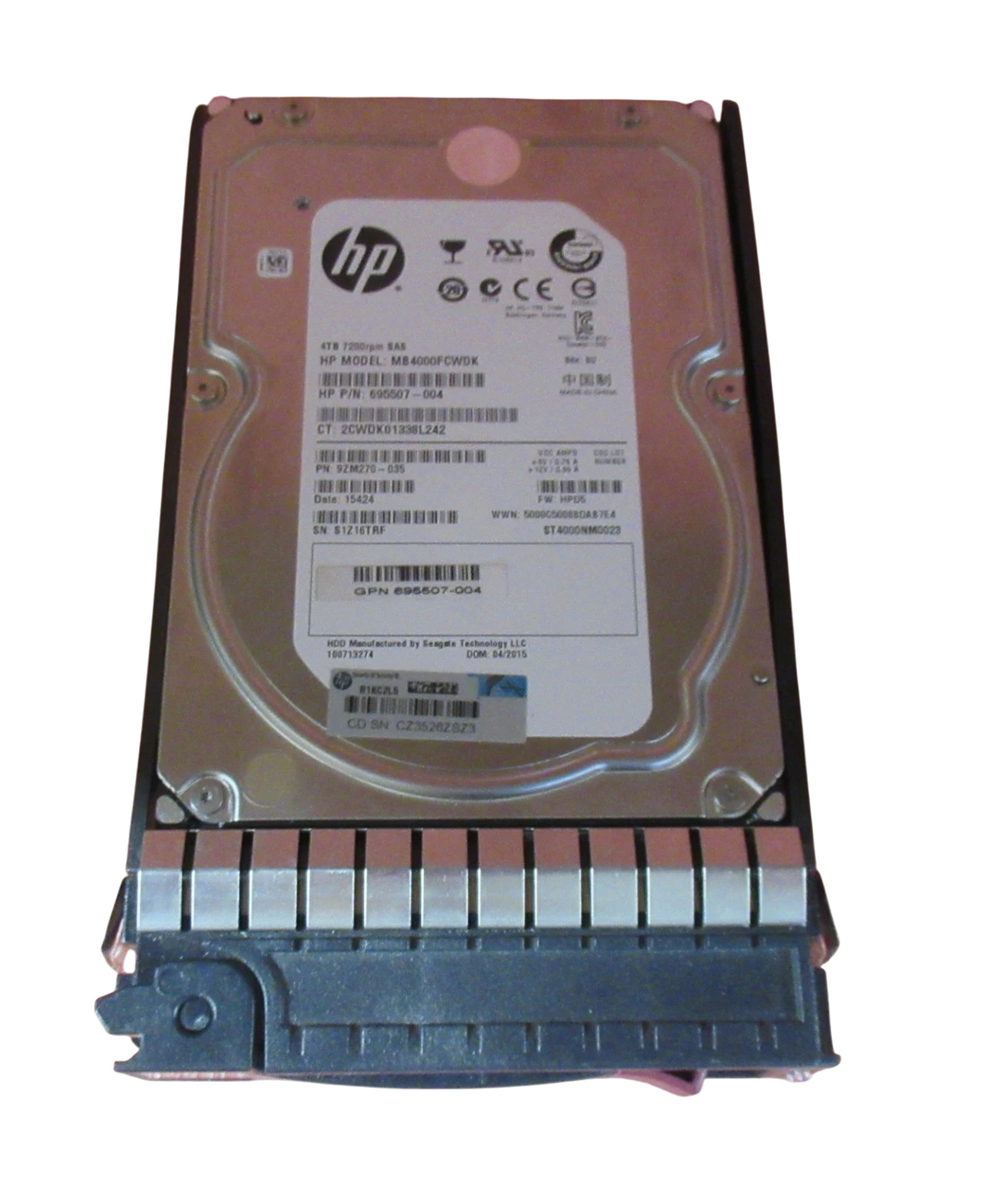 HP 693721-001 693689-B21 4TB 7200RPM SAS 6Gbps DP Hot Swap 3.5" HDD