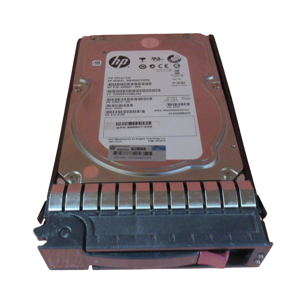 HP 693721-001 693689-B21 4TB 7200RPM SAS 6Gbps DP Hot Swap 3.5" HDD