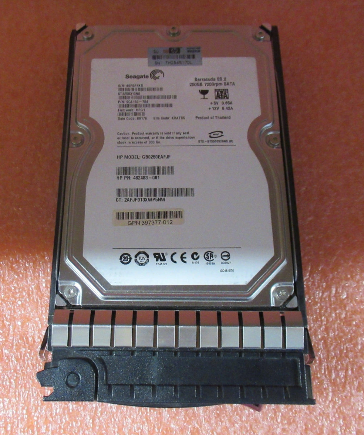 HP 459318-001 458926-B21 250GB 7200RPM SATA 3Gbps Hot Swap 3.5" Internal HDD