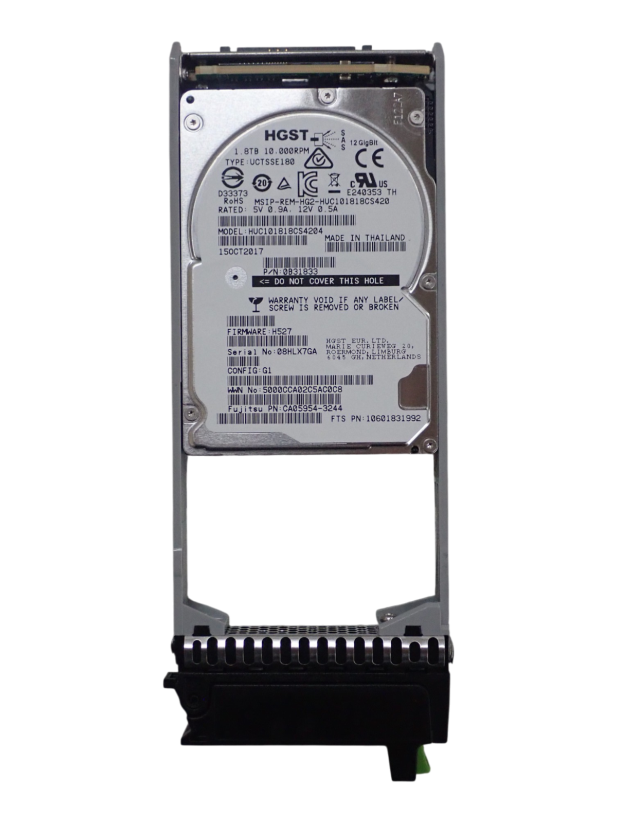 Fujitsu Eternus DX S4 HD DRIVE 2.5' 1.8TB 12G 10K SAS S3 S4 S5 CA08226-E778
