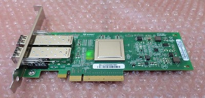 Qlogic Dell QLE2562 PCI-E 8GB Dual Fibre HBA Host Bus Adapter MFP5T + 2x 8Gb SFP