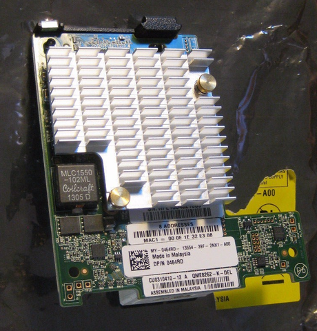 Dell Qlogic QME8262 Dual Port 10GB/s Fibre Channel Network Mezzanine Card 464RD