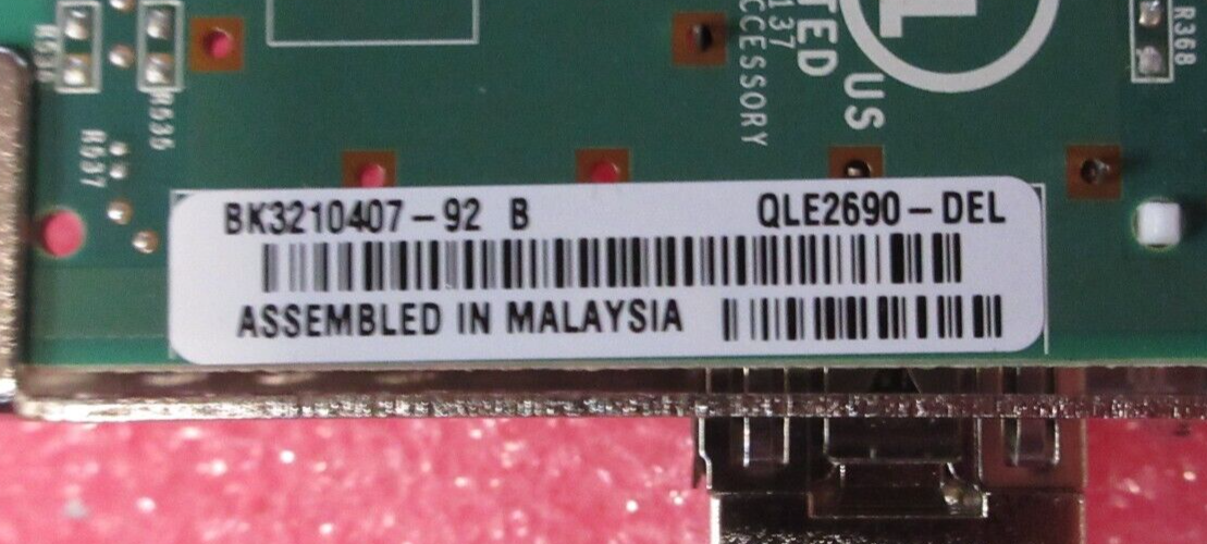 Dell Qlogic QLE2690-DEL Single Port 16GB SFP+ Full Height Host Bus Adapter YNFDG