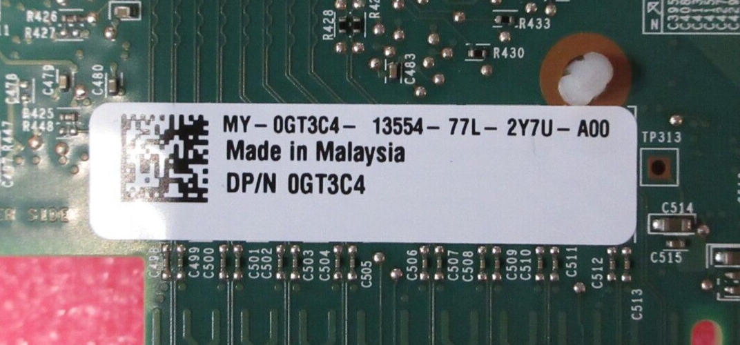 Dell GT3C4 QLogic QL41112 Dual Port 10Gb SFP+ Full Height PCIe Network Adapter