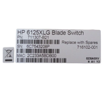 HP 6125XLG Blade Switch 4x 40Gb QSFP+ + 8x 10Gb SFP+ Port 716102-001 711307-B21