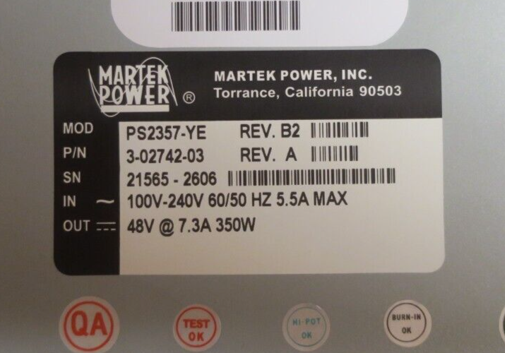 IBM TS3310 Tape Library 3576-1900 350W 100-240V AC Power Supply PSU 23R2582