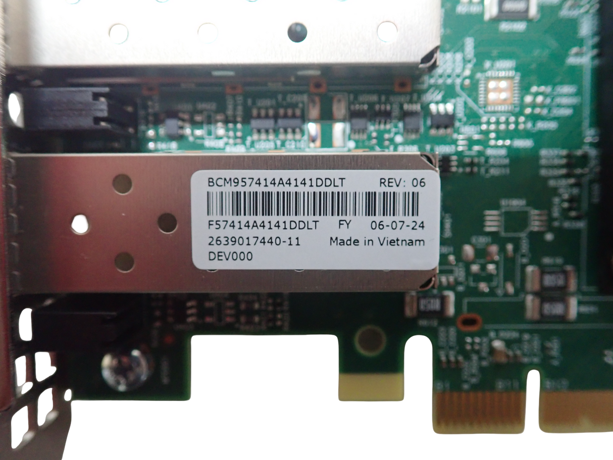 NEW Dell Broadcom 57414 Dual Port 25GbE SFP28 Low Profile Network Adapter 02MT0