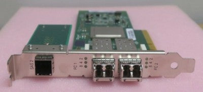 QLogic SANBLADE QLE2562-WB PCI-E 8Gb Dual Port HBA Host Bus Adapter SAS + 2x SFP