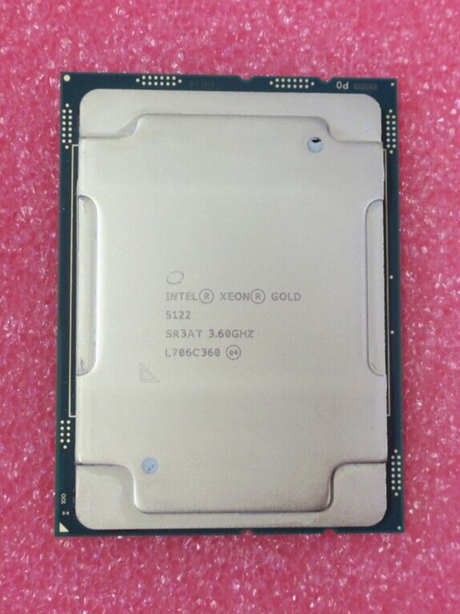 Intel Xeon Quad Core Gold 5122 3.60GHz 16.5MB L3 LGA3647 Processor CPU SR3AT