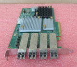 Emulex P003798-01B Quad Port 8Gb PCI-E Fibre Channel HBA Card + 4x SFP