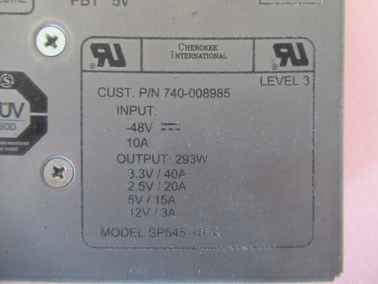 Juniper Networks Cherokee 293W PSU 740-008985 SP0545-Y01A M7i M10i Router 163I
