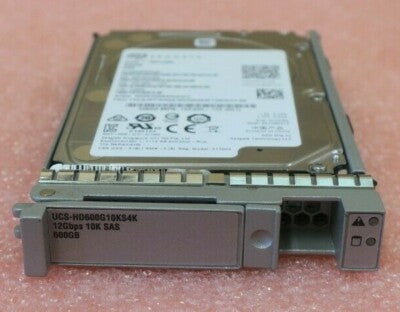 Cisco 600GB SAS 12Gb/s 2.5" 10K Hard Drive HDD UCS-HD600G10KS4K For UCS Servers