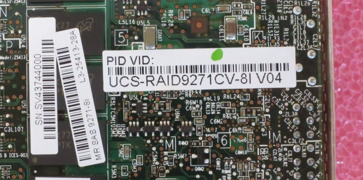Cisco MegaRAID 9271CV-8i SAS 6Gb/s 8-Port PCIe RAID Controller UCS-RAID9271CV-8I