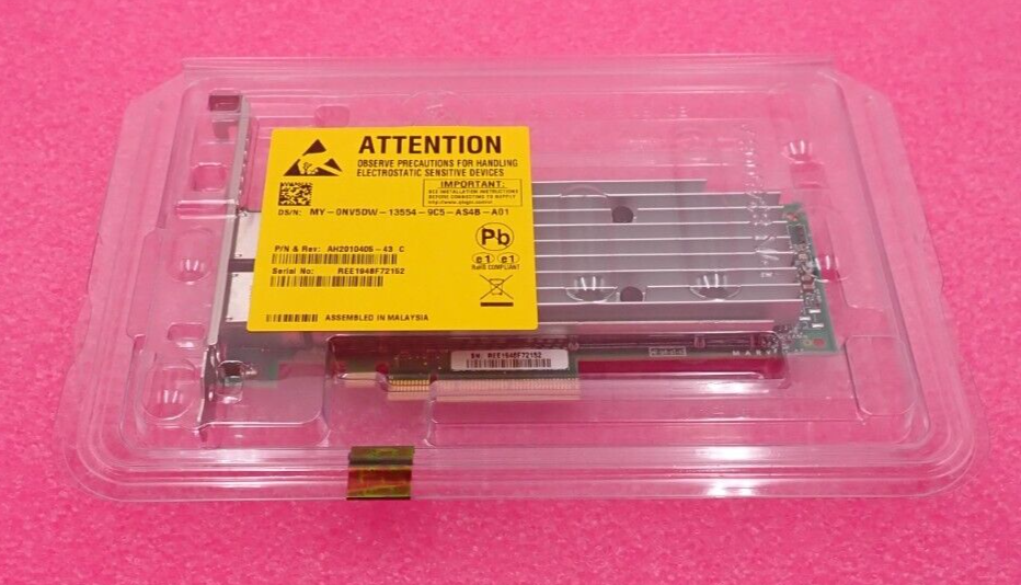 NEW Dell QLogic QL41132HFRJ Dual Port 10GbE RJ45 Base-T Network Adapter NV5DW