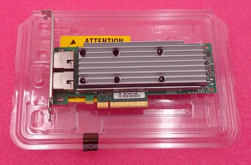 NEW Dell QLogic QL41132HFRJ Dual Port 10GbE RJ45 Base-T Network Adapter NV5DW