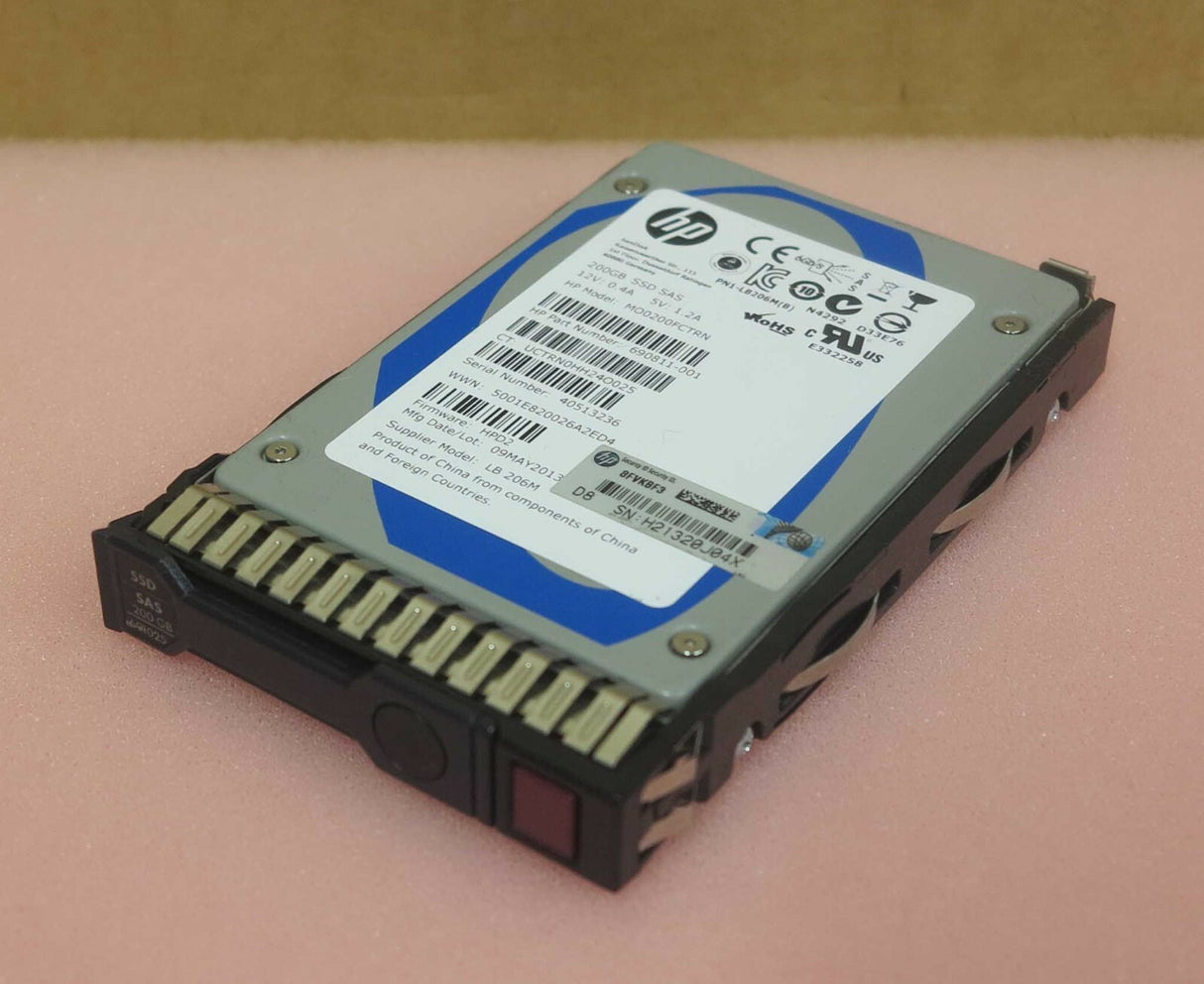 HP 691025-001 200GB 6G SAS SSD HARD DRIVE - 690811-001  690825-B21