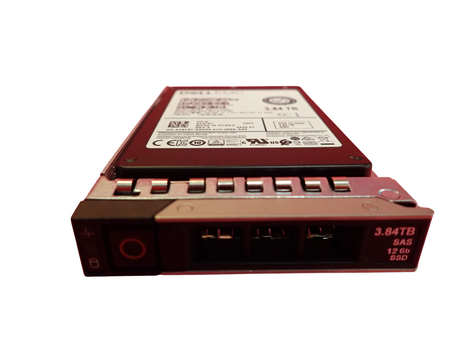 NEW Dell 3.84TB SSD SAS 2.5" 12G X8F87 Samsung MZ-ILT3T8A PM1643 Hot-Plug +caddy