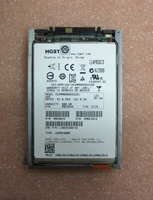 EMC XtremIO HGST 800GB SAS SSD Flash Drive with caddy 005050674 118033288-01