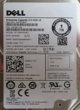 Dell 1TB 7.2K SATA 2.5" 6Gb/s Hard Drive HDD In PowerEdge C Series Caddy - 31N08