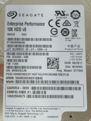 Fujitsu Eternus DX S2 300GB 2.5" SAS 12G 10K  Hard Drive HDD CA07339-E914