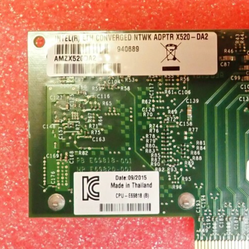 Genuine Intel AMZX520DA2 Dual port 10GB SFP+ PCIe Adapter  full height bracket