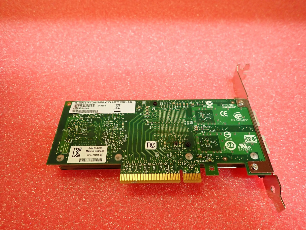 Genuine Intel AMZX520DA2 Dual port 10GB SFP+ PCIe Adapter  full height bracket