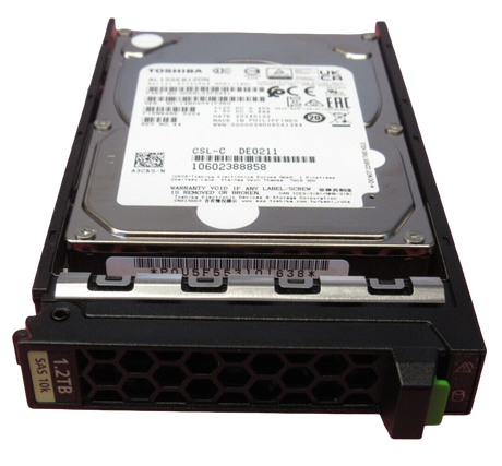 Fujitsu 1.2TB 10K 2.5" SAS 12G 512N Hot-Plug Hard Drive HDD S26461-F5806-L112