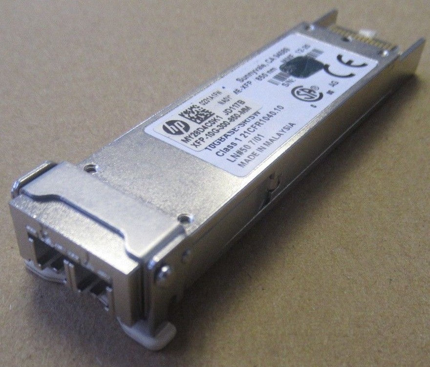 HP 10G Base-SR/SW 850nm Multi-mode 300m 850nm XFP Transceiver Module JD117B